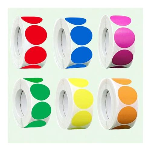 3000Pcs Round Color Coding Lab…