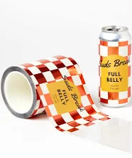 Custom Chrome Film Rectangle Roll Labels - Avery