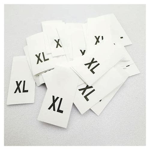 Self-Adhesive Fabric Size Labels …