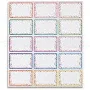 PVC Self Adhesive Stickers, English Name Adhesive Label, Rectangle, Colorful, 275x240x0.1mm(DIY-WH20007-64E)