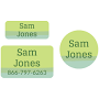 Personalized Clothing Labels Pack - Ombre Clothing Labels Pack - Ombre Blue by Name Bubbles