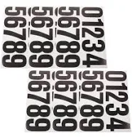 6 Sheets Number Stickers Large Number Stickers Numbers Stickers Adhesive Numbers
