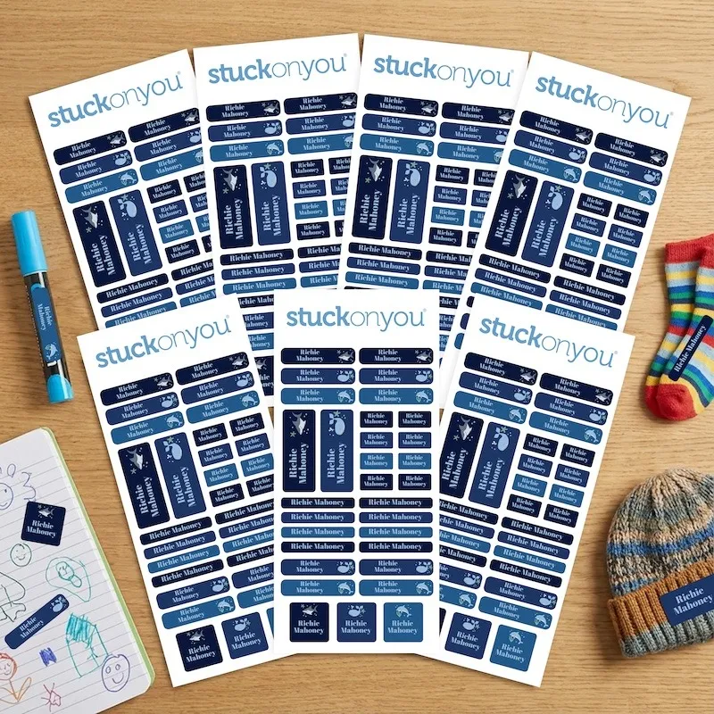 Name Labels Pack - 200+ Mixed Labels