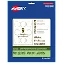 Avery EcoFriendly Round Scalloped Labels