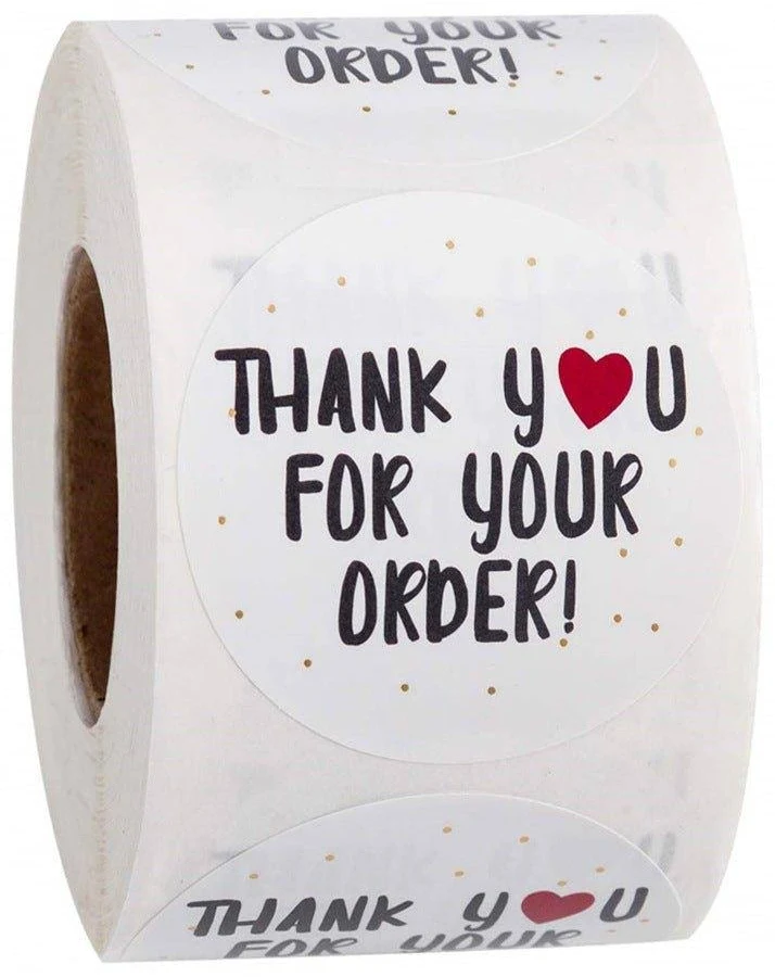 500 Sheets 1" Round Stickers - High Quantity Roll Format