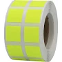 Small Fluorescent Yellow Stickers 1/2" Square Quantity 1,000 | Wholesale Labels | InStockLabels