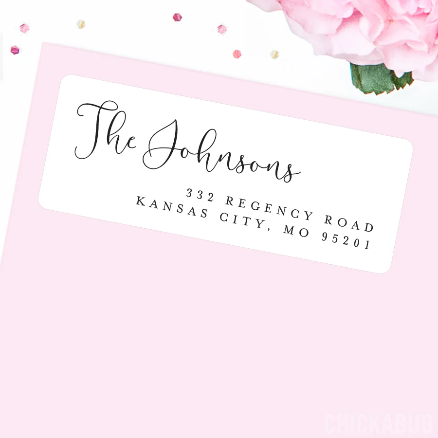 Chic Script Address Labels