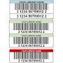 TLS Digital Laminated Colored Bar Code Labels