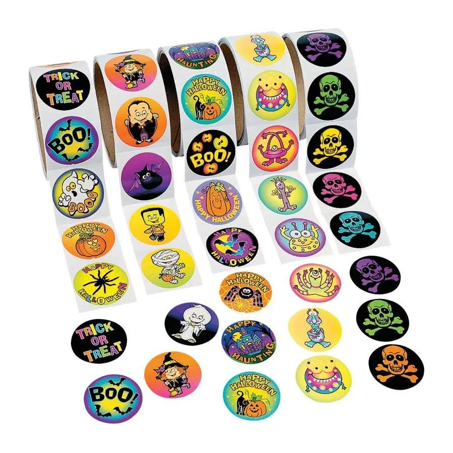 Fun Express Halloween Roll Sticker Assortment
