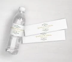 Hydration for the Celebration Water Bottle Labels | Wedding Water Bottle Labels | Greenery Frame Water Bottle Labels | Set of 10