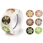 Christmas Themed Flat Round Roll Stickers