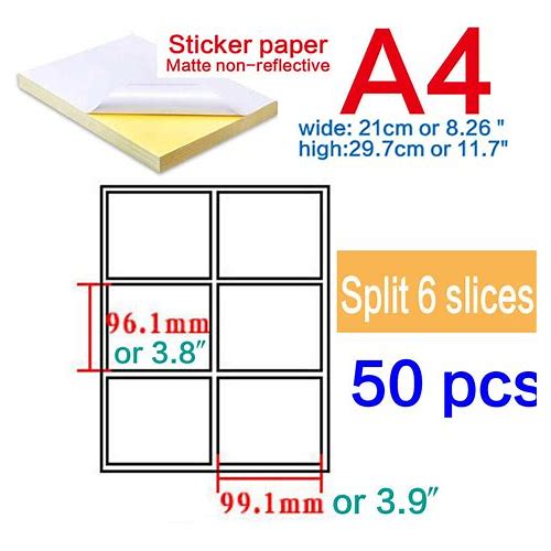 Self Adhesive Labels A4 Paper Pri…