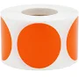LabelValue.com Fluorescent Orange Dot Stickers