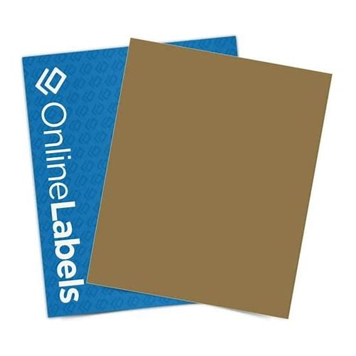 Brown Kraft Sticker Paper, 8.5 X 1…