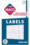 Maco 1" x 1-1/2" White Rectangular Multi-Purpose Labels