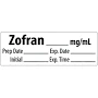 Pre-Cut Miscellaneous Labels, ZOFRAN__mg/mL