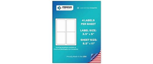 400 Premium 3.5" X 5" Self Adhes…