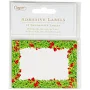 Boxwood with Berries Adhesive Name Labels