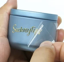 50pcs Metal Stickers, 1.22"- 2 " | Golden Plated, Ultra-Thin Nickel, Gold stickers, All-purpose labels, Metallic stickers, Adhesive Metal Labels with