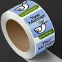 Square Custom Labels & Sticker - Bulk Printing - 500 qty - 4" x 4"