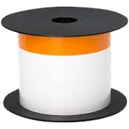 Brother 3in x 5in Orange Plain 0.75in Header Die-Cut ANSI / Osha Label bmslt35or