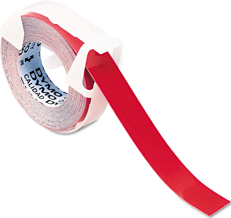DYMO Self-Adhesive Glossy Labeling Tape for Embossers