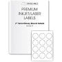 HouseLabels' Round Dots 2” Labels for Laser and Inkjet Printers