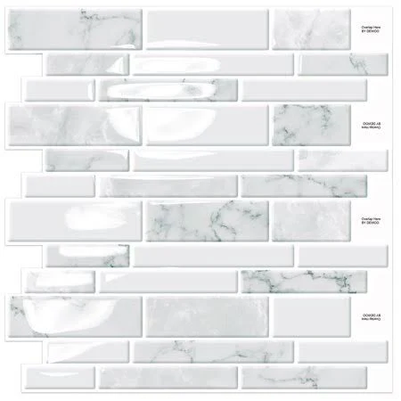 Dewoo 10 Sheets Peel and Stick Tile Backsplash, Stick on Wall Tiles, Self Adhesive Tile Sticker for Kitchen Backsplash and Bathroom(12 inchx12 inch,