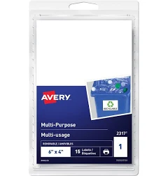 Avery Multi-Use Removable Laser/Inkjet Labels