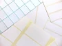 Rectangular Durable Matt White Plastic Stickers Sticky Labels Various Sizes