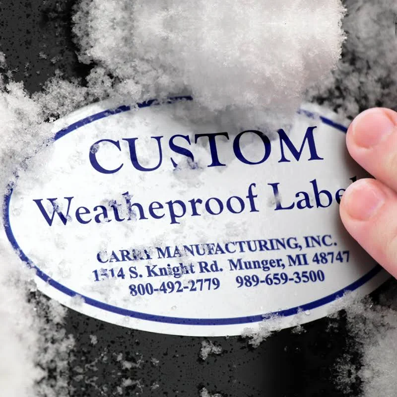 15 Weatherproof Labels Laminated Polyester with SuperStick, 3"x1.5"