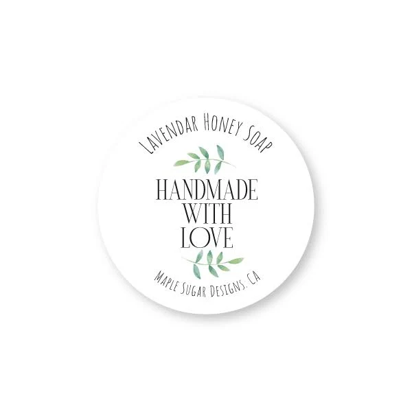 Personalized Greenery Sheeted Product Labels