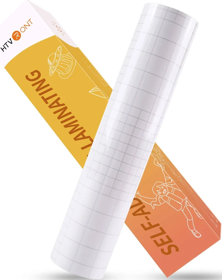 HTVRONT Clear Self-Adhesive Laminating Vinyl Roll