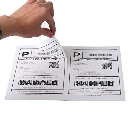 Fangtek Laser & Inkjet Printers Half Sheet Self Adhesive Shipping Labels