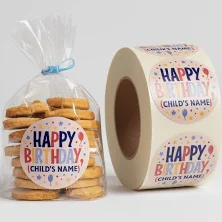 500 Custom Event Stickers and Labels - Shape: Round - Glossy Adhesive Paper