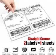 50-20000 8.5x5.5" Shipping Mailing Labels Half Sheet Self Adhesive For