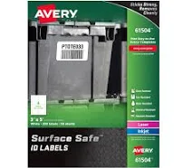 Avery Surface Safe ID Labels