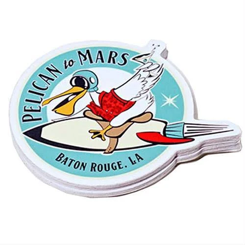 Bulk Custom Vinyl 5" Die-Cut Custom Shape Stickers - White - Bulk Custom Promotional Item & Trade Show Giveaway Swag