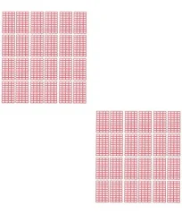 Hemoton 100 sheets of Labels Sticker Removable Rectangular Labels Small Sticky Labels Blank Self Adhesive Labels Writable Tags Envelopes Label