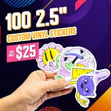 sticky brand Custom 2.5" Vinyl Stickers