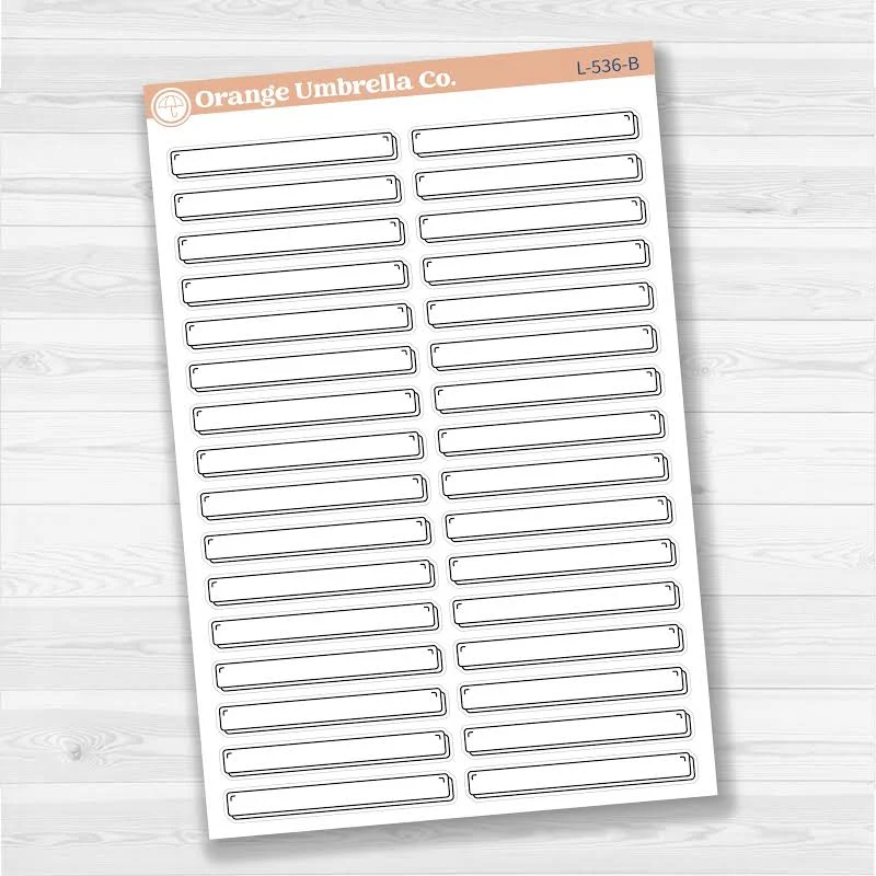 Wide Planner Labels