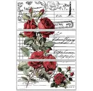 3 Sheets 3 Styles PVC Waterproof Decorative Stickers, Self Adhesive Floral Decals for Furniture Decoration, June Rose, 300x150mm...