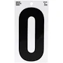 Everbilt 5 in. Mylar Reflective Self-Adhesive Number 0 Mailbox Sticker