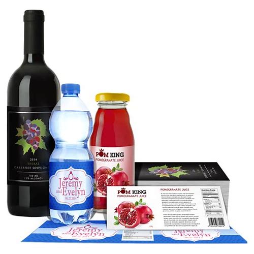 100 Pcs Custom Beverage Label…