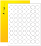 1" Circle Labels 100 Sheets