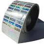 250 Tamper Evident Holographic Silver Bright Security Label Seal Sticker