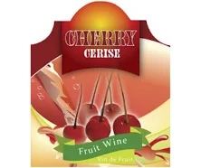 Cherry Wine Label 30 per Pack ( 4 in x 6 in | 10 cm x 15 cm)