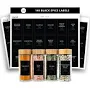 Savvy & Sorted Black Minimalist Spice Labels