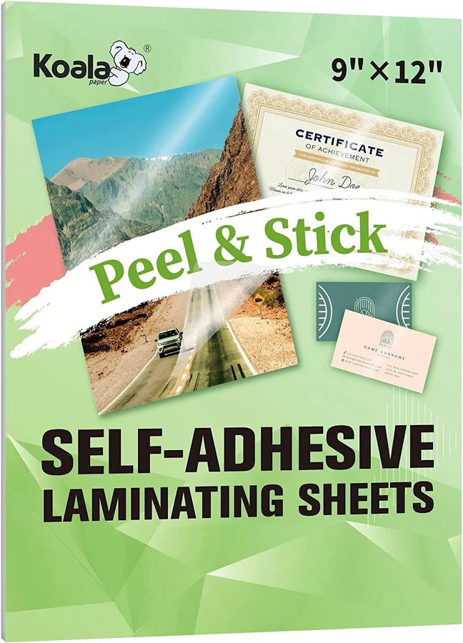 Koala Self Adhesive Laminating Sheets