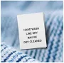 100 PRINTED CARE LABELS (Style 16-Hand Wash...)